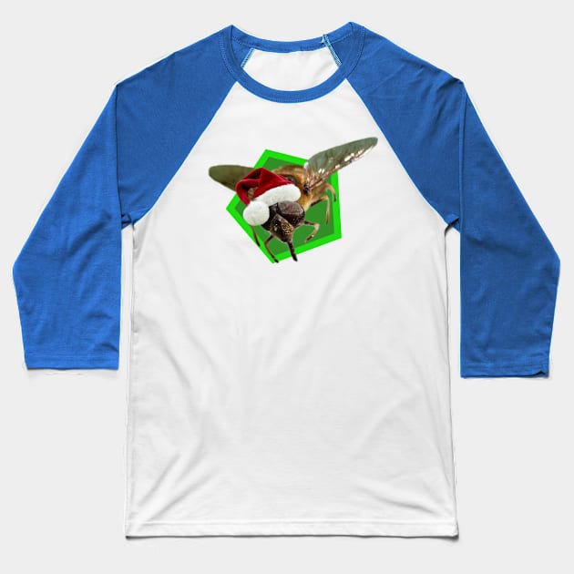 Bee Merry Baseball T-Shirt by Pirino